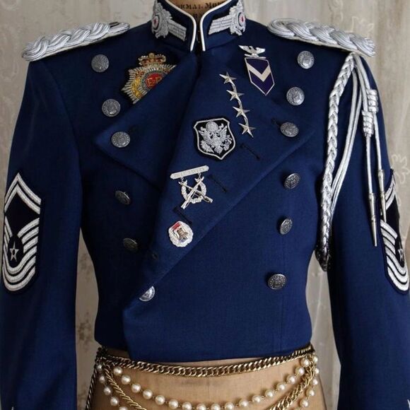 Gail Dauer Beverly Hills Vintage Military Style Suede Vest RARE!!! Couture Army - Picture 10 of 11